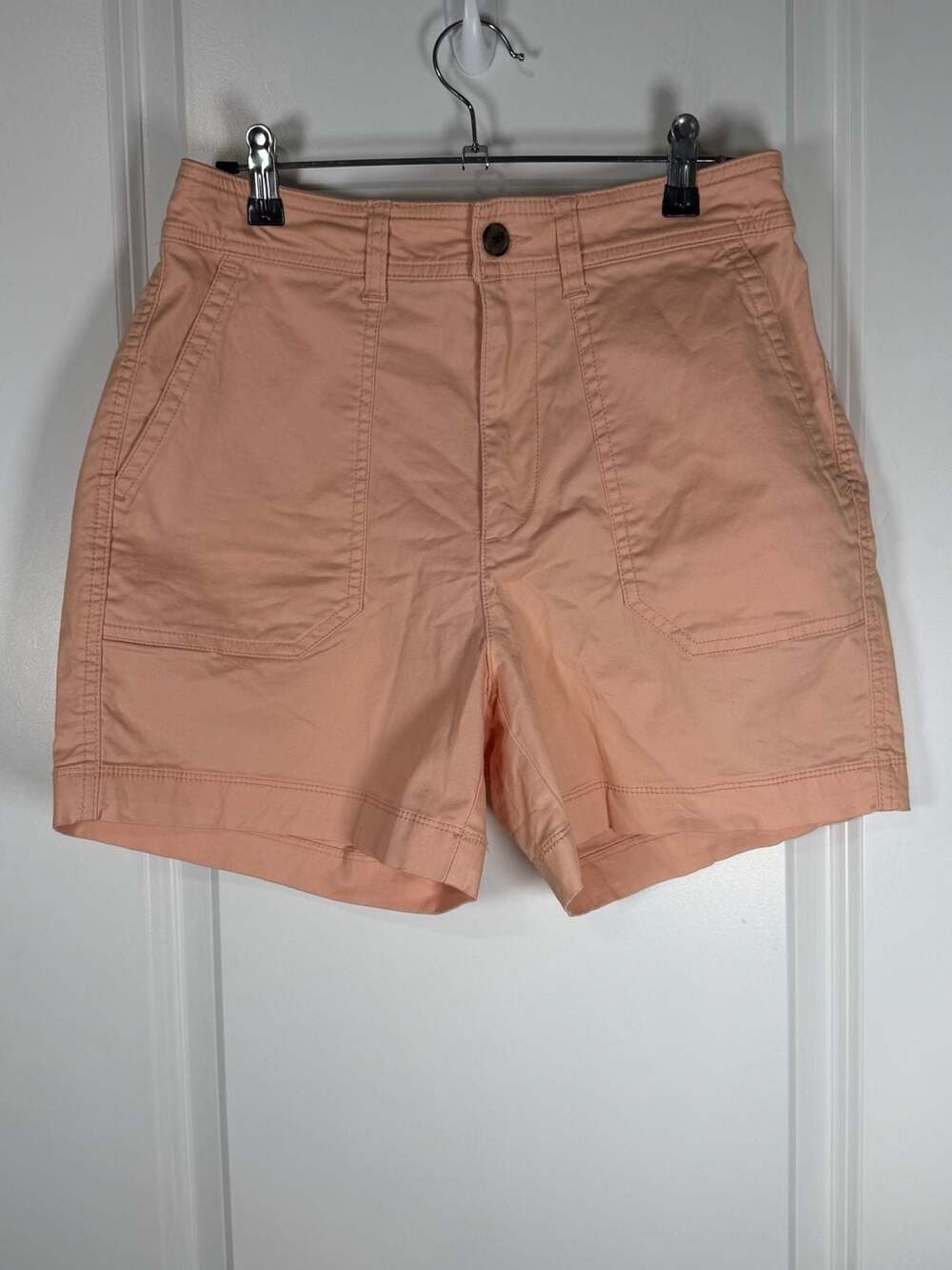 Gap Women's Girlfriend Khaki Shorts in Peach